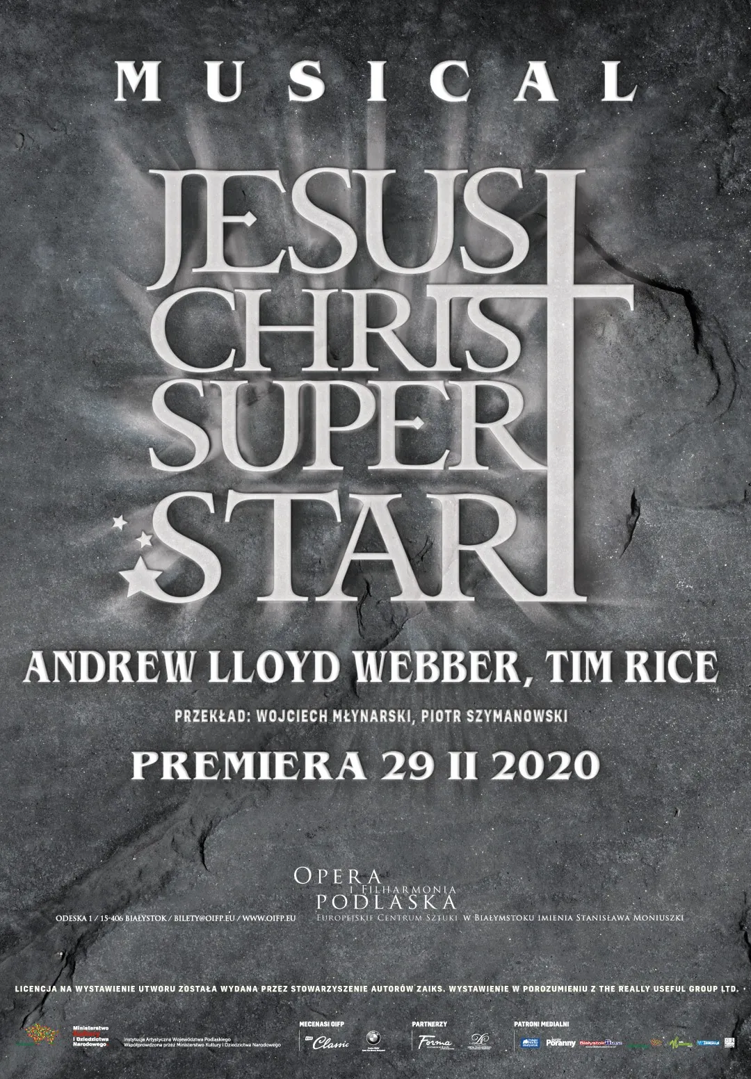 Plakat Jesus Christ Superstar, premiera marzec 2016, Teatr Rampa – 10