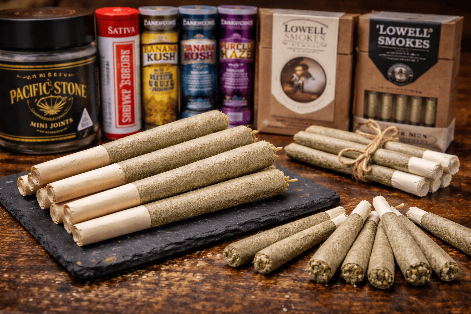 Large selection of premium cannabis pre-rolls and infused pre-rolls available at Cannabis House licensed dispensary near USC in Los Angeles