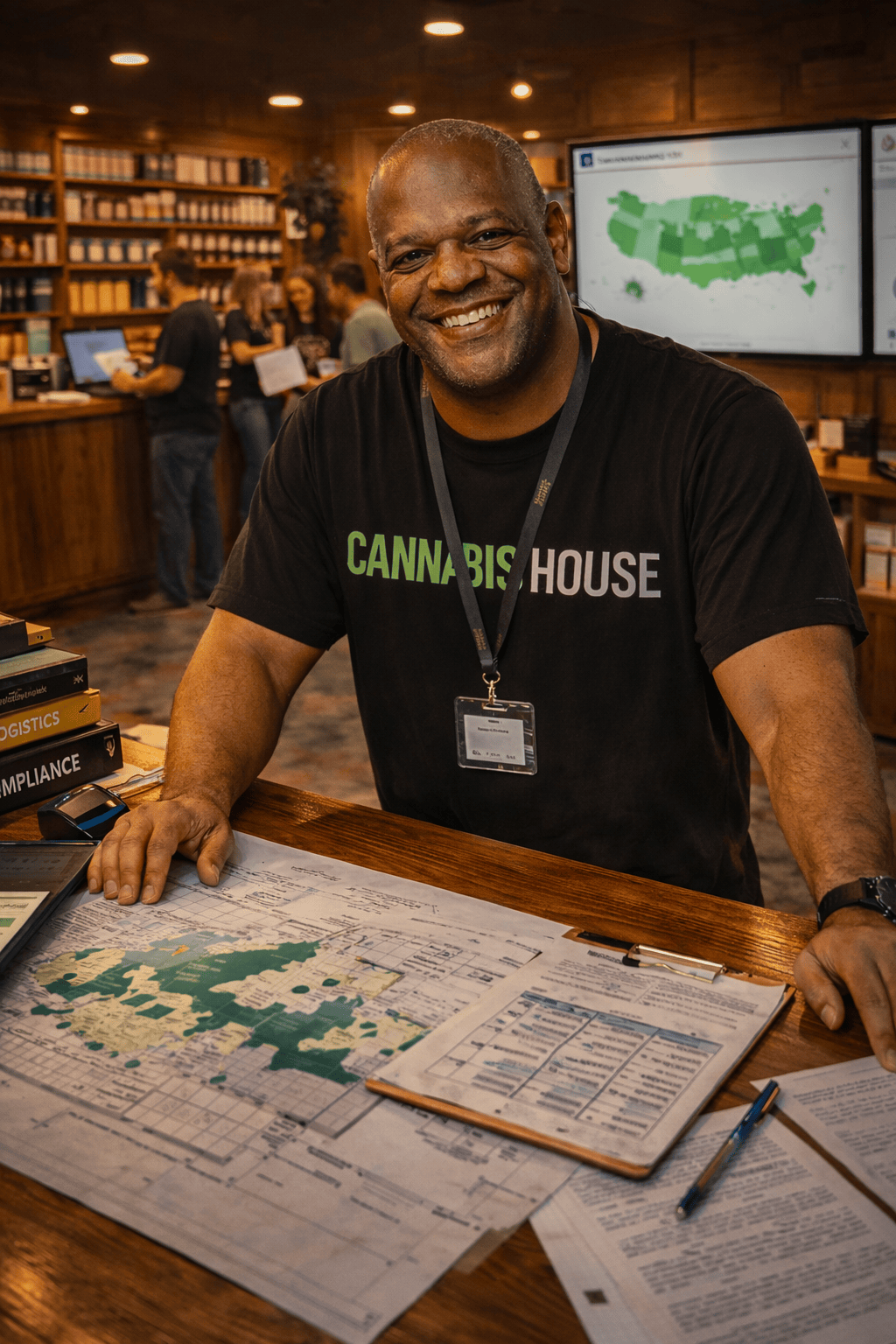 Cannabis House operator reviewing business plans and market trends — Los Angeles's premier licensed cannabis dispensary operator near USC