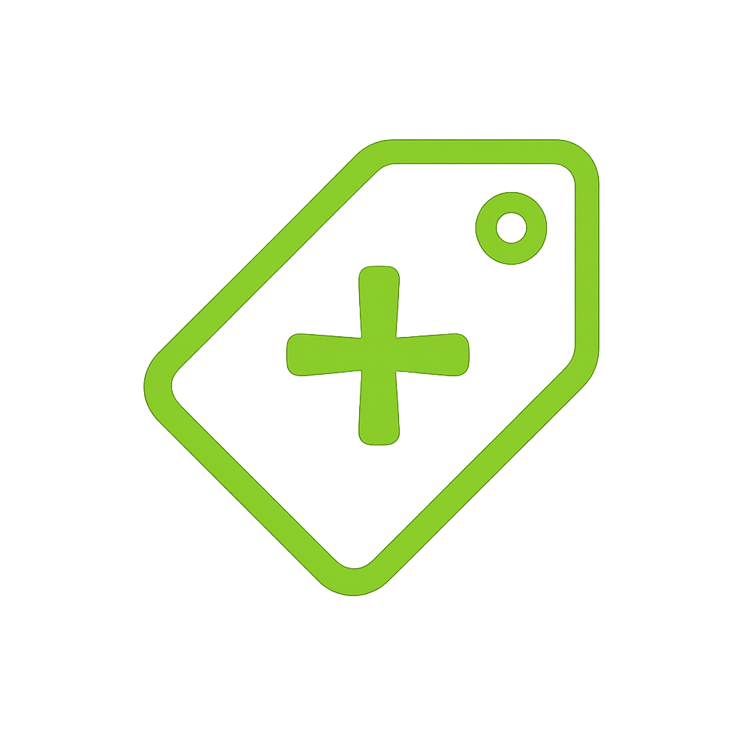 Cannabis deals tag icon for the Cannabis House app — access exclusive discounts and daily deals at our licensed dispensary near USC in Los Angeles