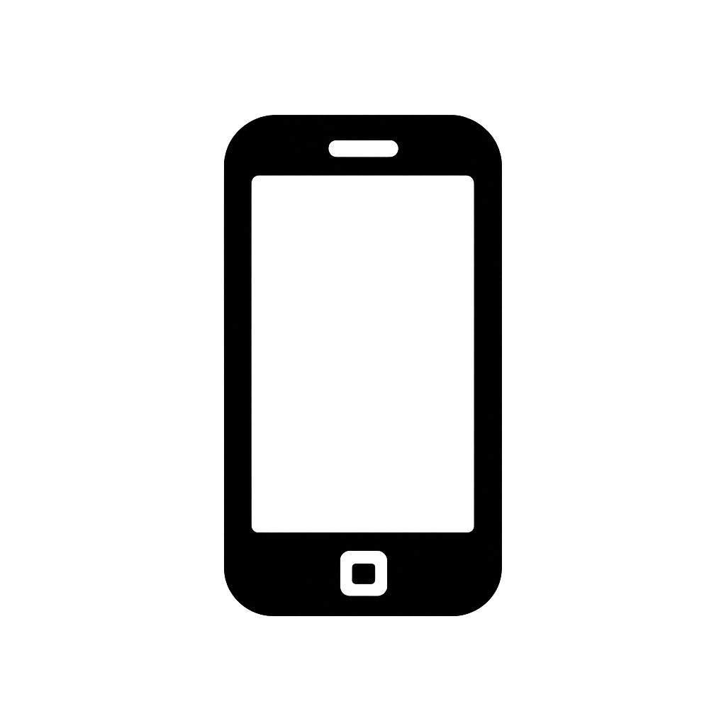 Mobile phone icon linking to the Cannabis House rewards app download for exclusive cannabis deals and loyalty benefits near USC in Los Angeles