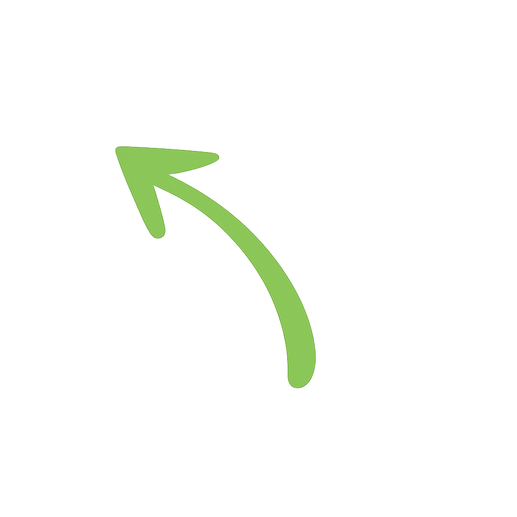 Arrow pointing to Cannabis House app download QR code for easy cannabis shopping and pickup near USC in Los Angeles