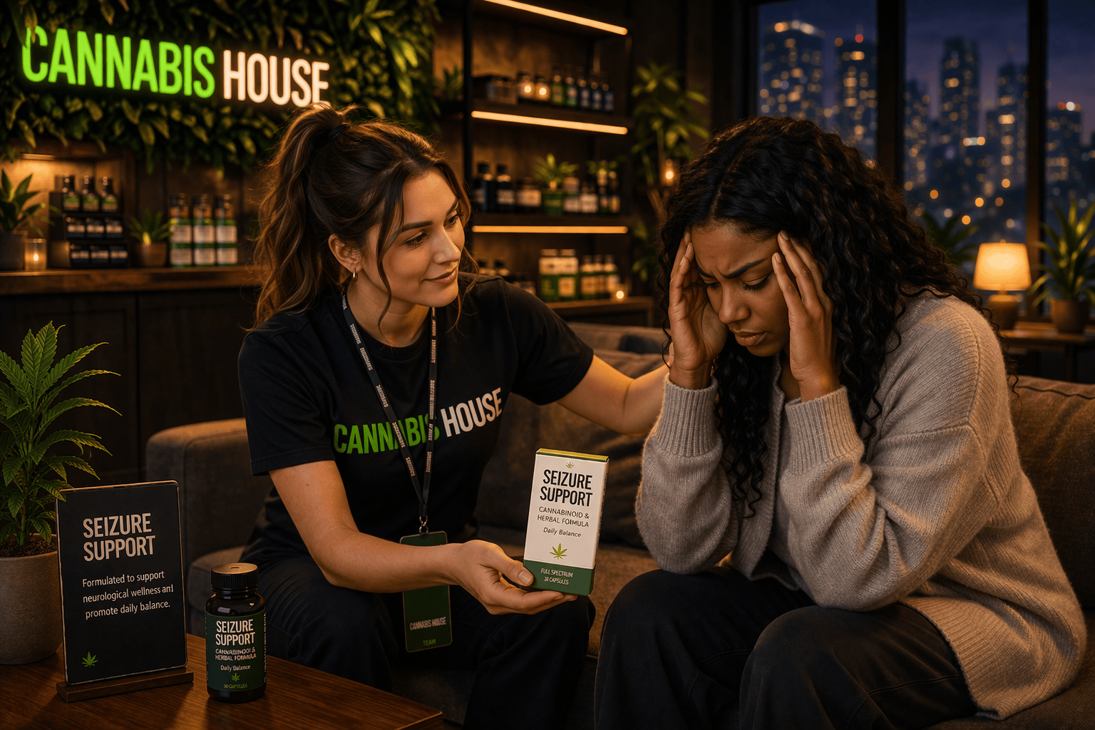 Person experiencing distress — Cannabis House supports seizure patients with medical cannabis in Los Angeles area