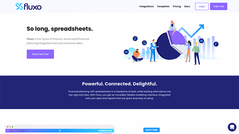 fluxo financial modeling software