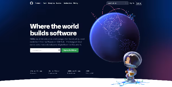 github homepage