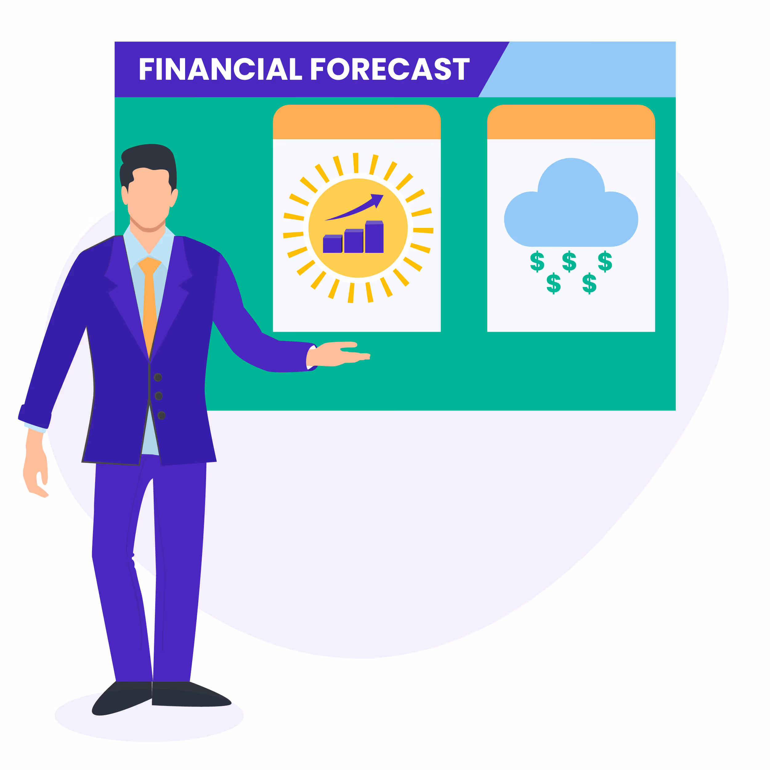 Illustration: Financial forecast