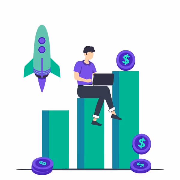 startup founder financing illustration
