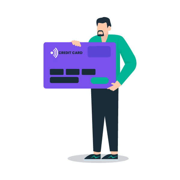 Illustration: Founder paying capital raising fees with a credit card