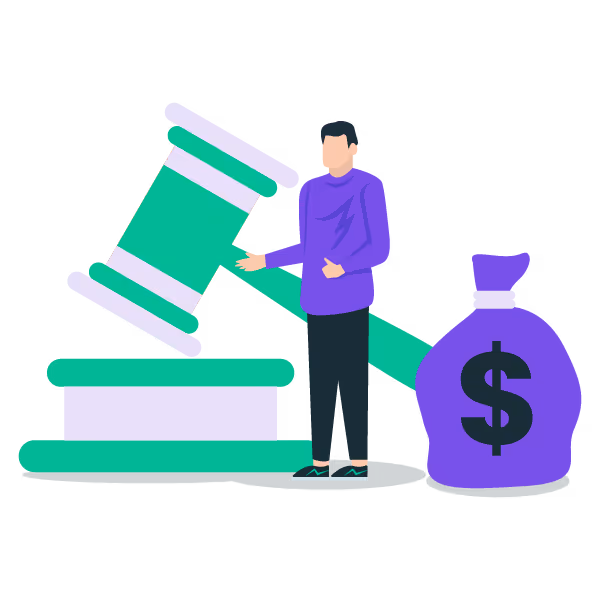 Illustration: Founder facing legal fees