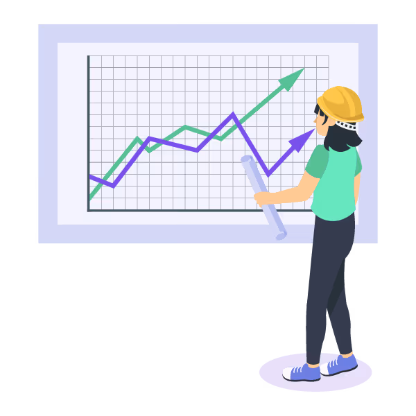 Illustration: Completed financial forecast
