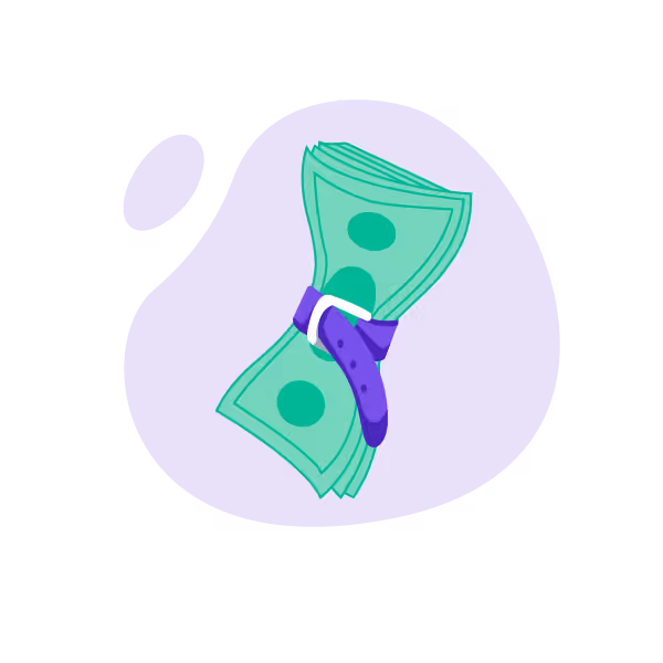 Illustration: Money with a tight belt