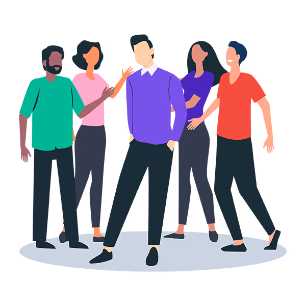 Illustration: Founder with network or community
