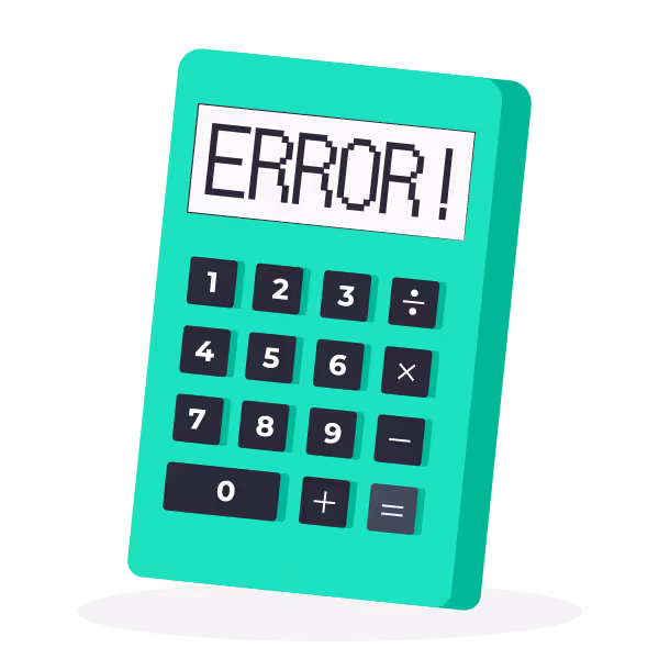 Illustration: Calculate startup valuation with an error on the calculator