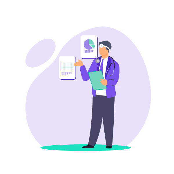 Illustration: A CFO shown as a Doctor