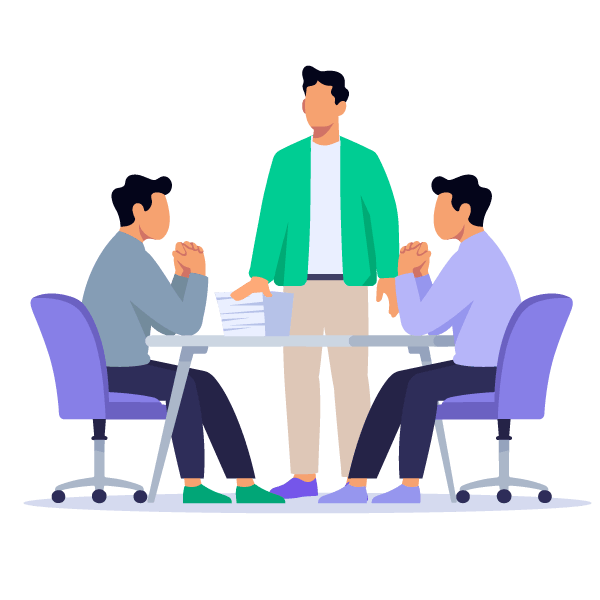 founder-confidently-closing-round-with-investor