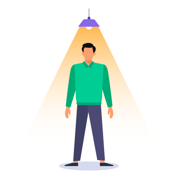 founder-getting-spotlight-from-investor