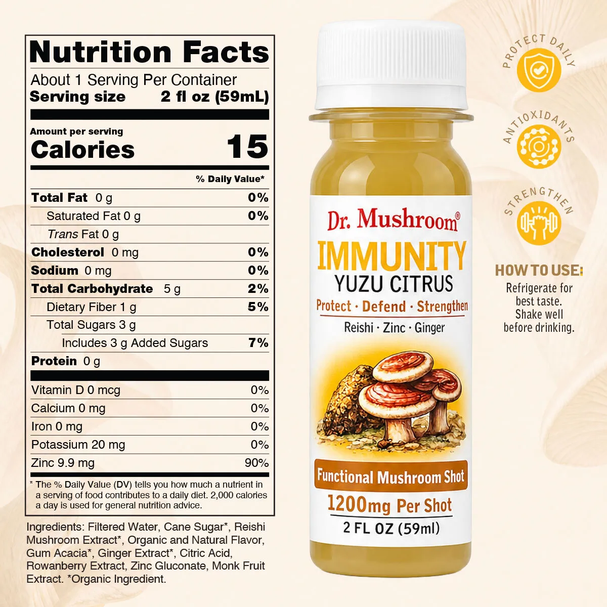 Immunity Nutritional Facts 