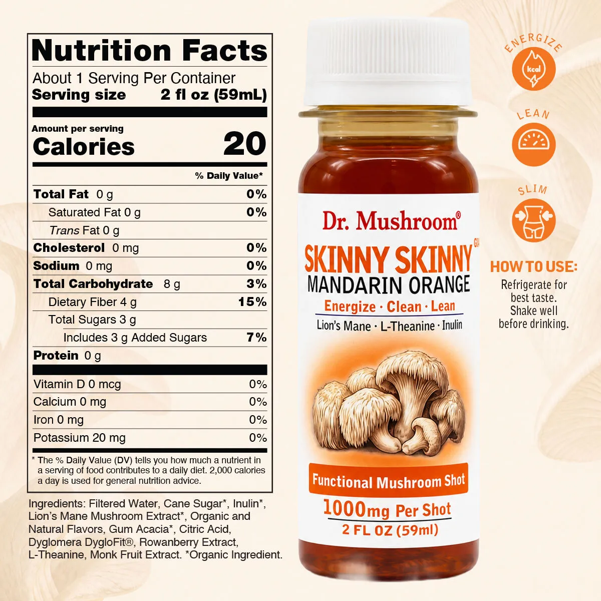 Skinny Skinny Nutritional Facts 