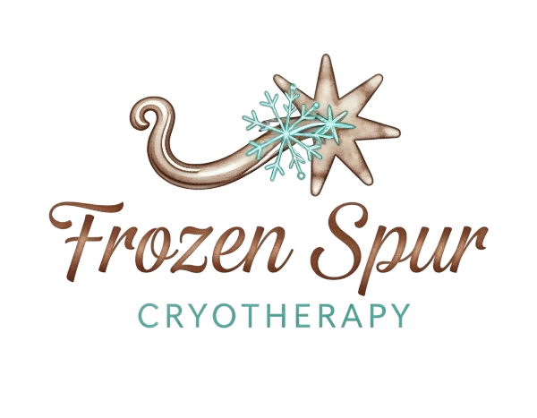 Company Logo with the words "Frozen Spur Cryotherapy"