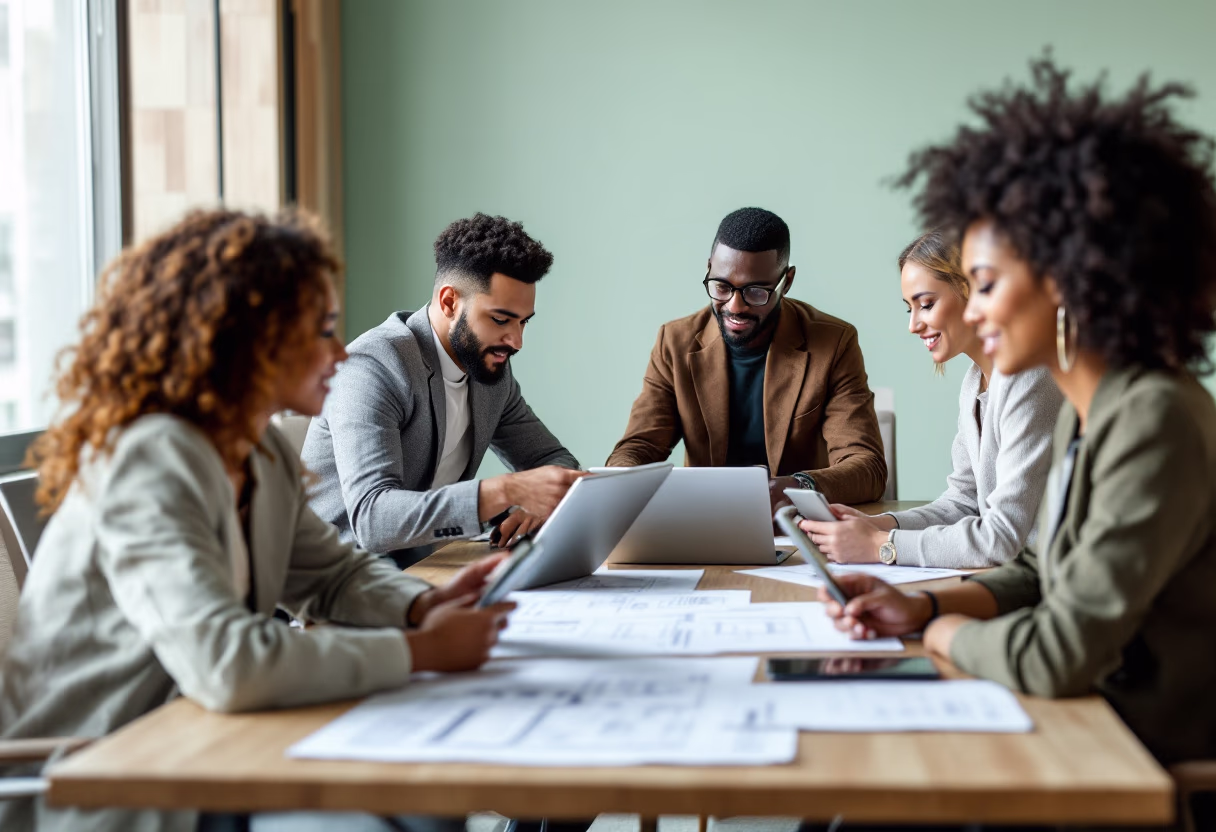 image of logistics planning session