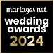 Badge Mariages.net Wedding Awards 2024 decerne au traiteur A Votre Gout.