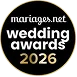 Badge Mariages.net Wedding Awards 2026 decerne au traiteur A Votre Gout.
