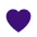 Purple heart icon symbolizing love or affection.