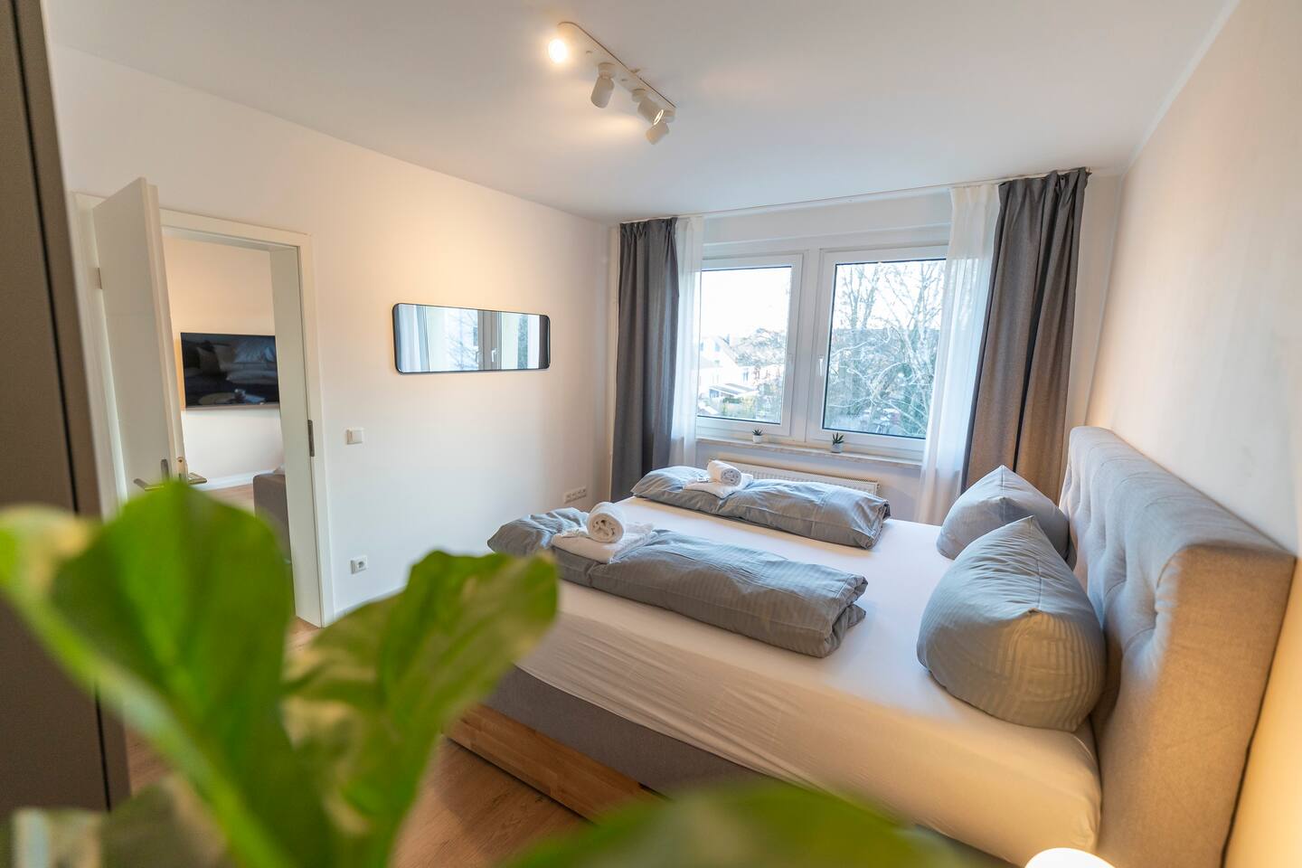 Schlafzimmer mit besonderen Details