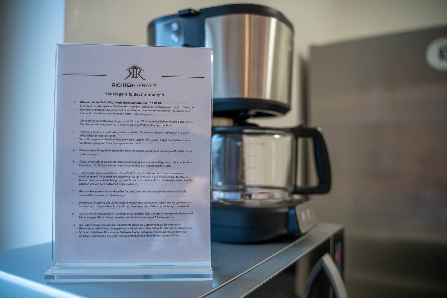 Richter Rentals house rules