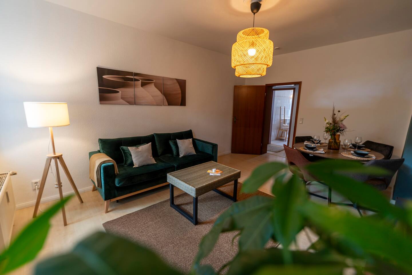 Living room with sofa bed
