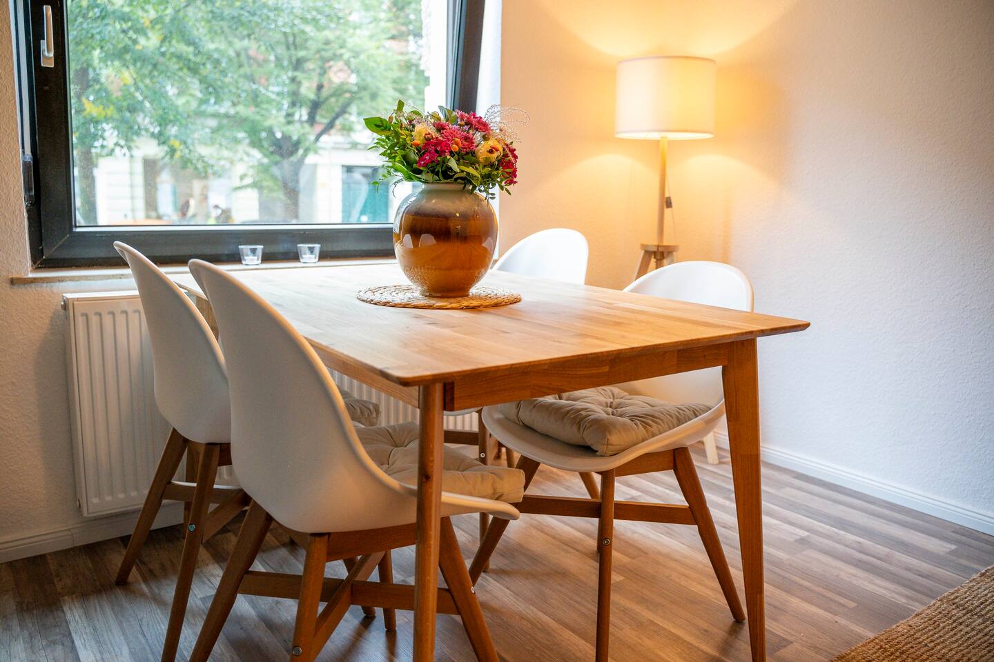 Dining table with view