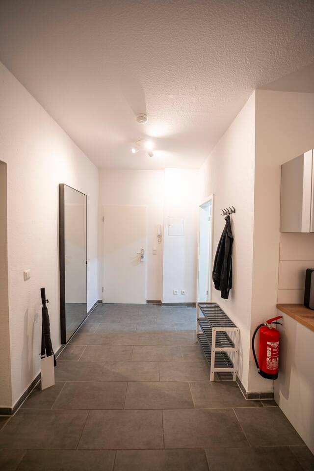 Welcoming entrance area with wardrobe