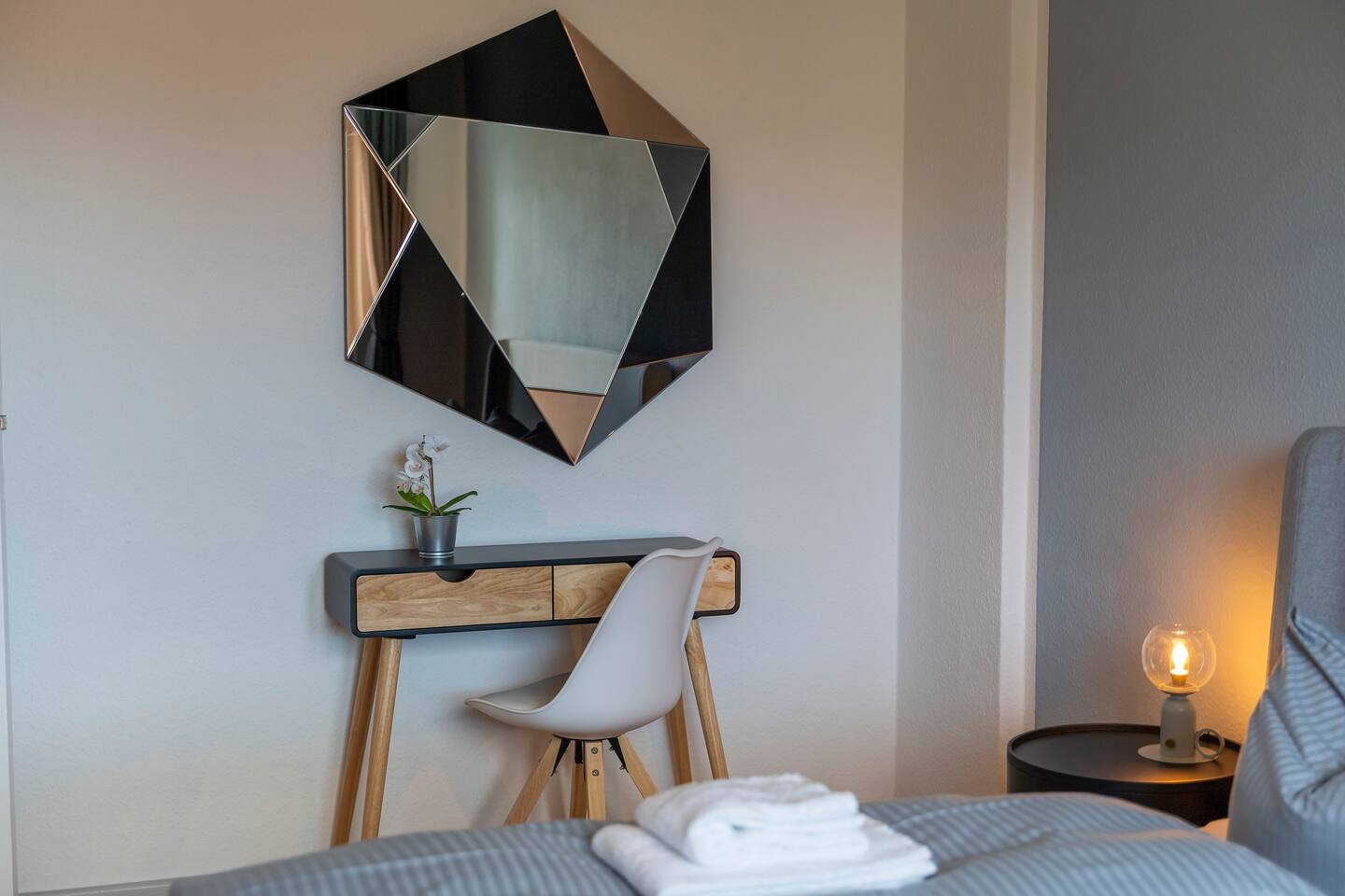 Desk for working in the bedroom