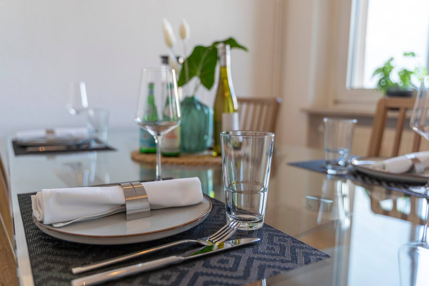 Modern dining area in the kitchen