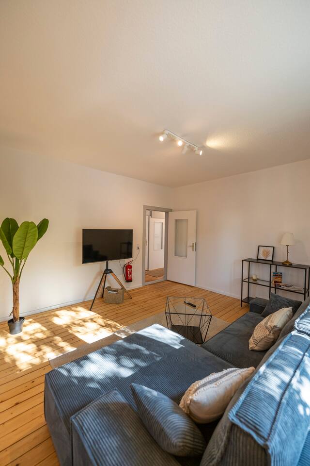 Living room with 55-inch TV
