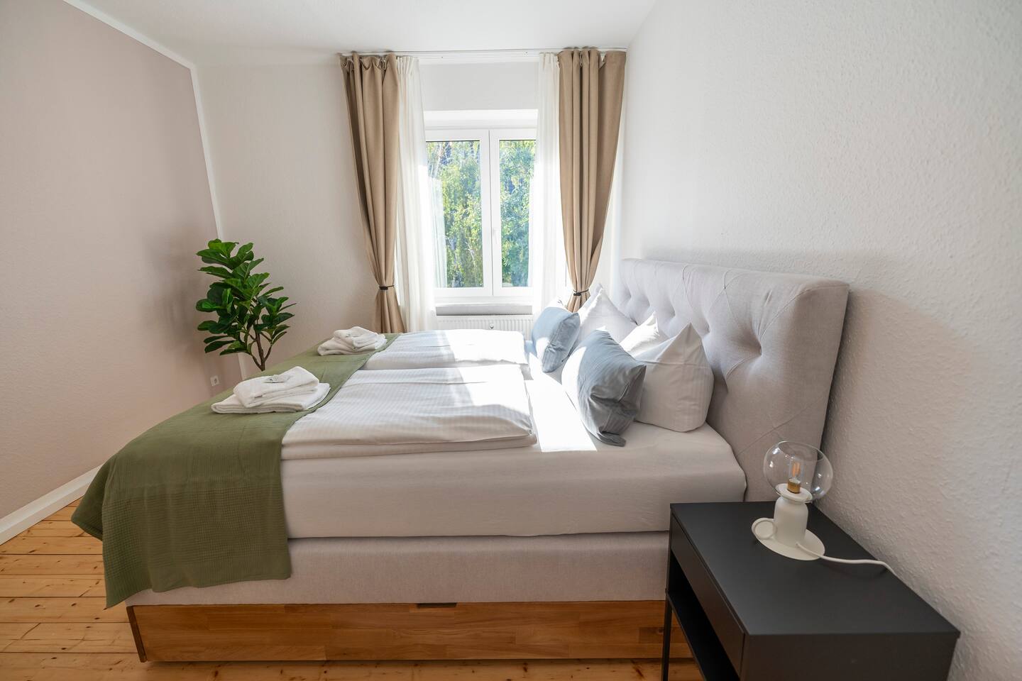 Bedroom with a king-size double bed