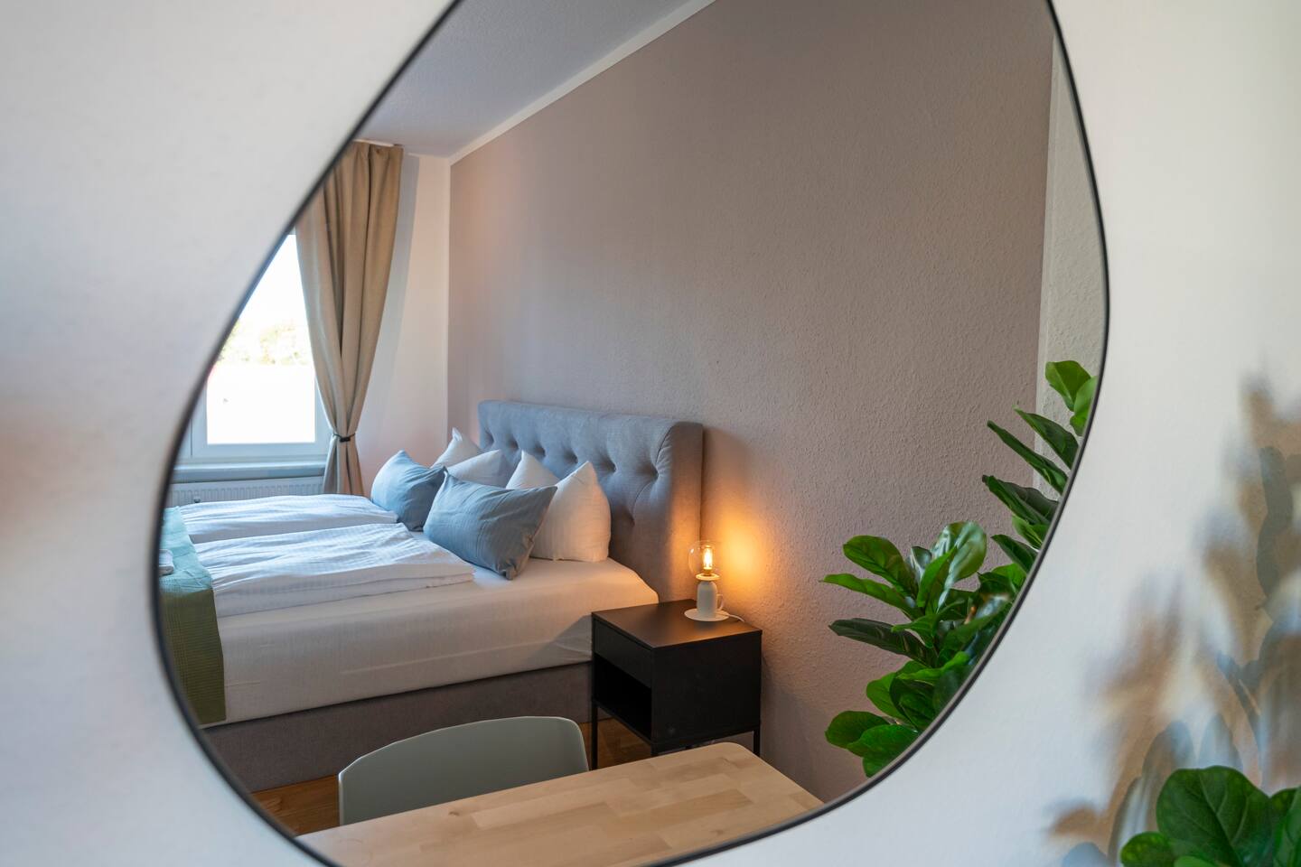 Mirror in the bedroom