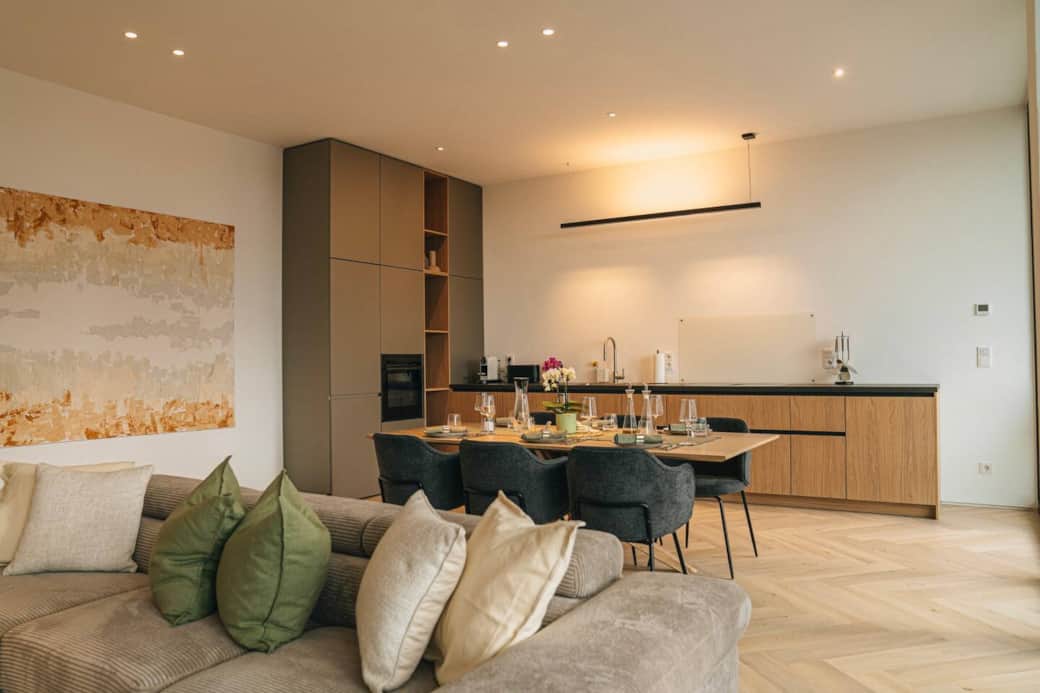 Kitchen with luxurious equipment