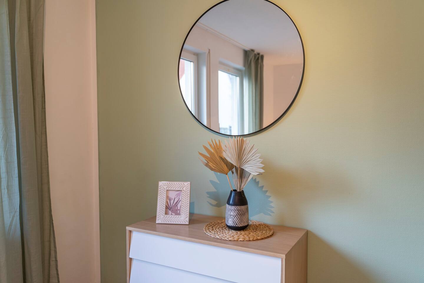 Dresser and mirror
