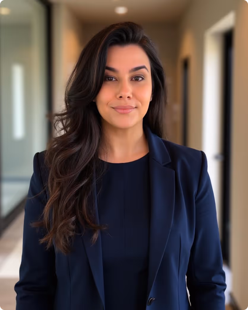 Corporate headshot of Sylvia Luchian at D1 Advisory's Melbourne office