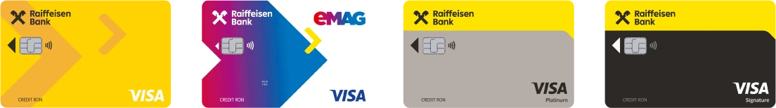 Plăți cu cardul procesate de Raiffeisen Bank – carduri Visa acceptate