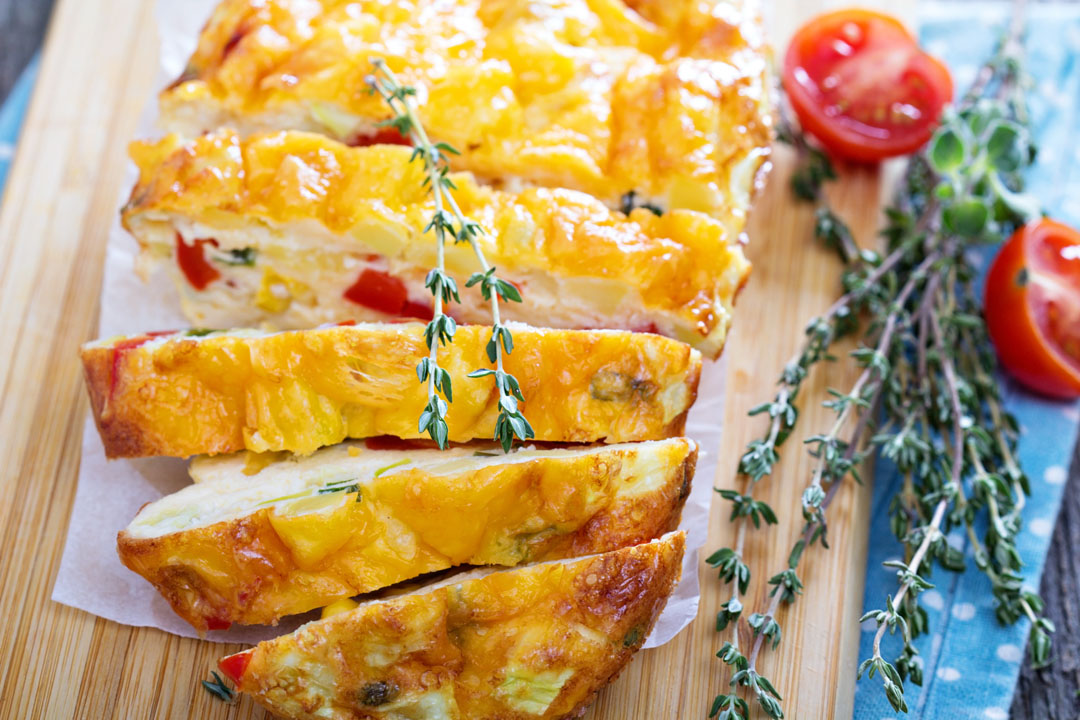 Crustless Cream Cheese Quiche