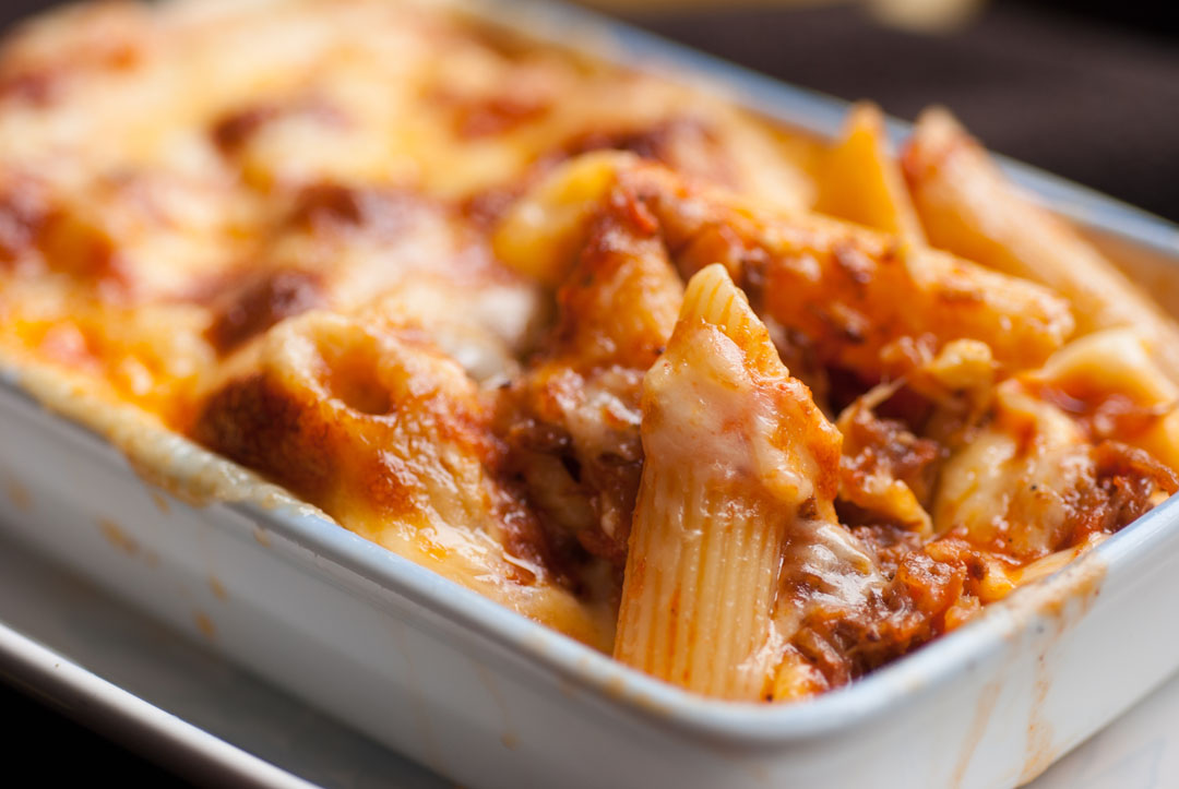 Baked Penne with Gouda and Sausage