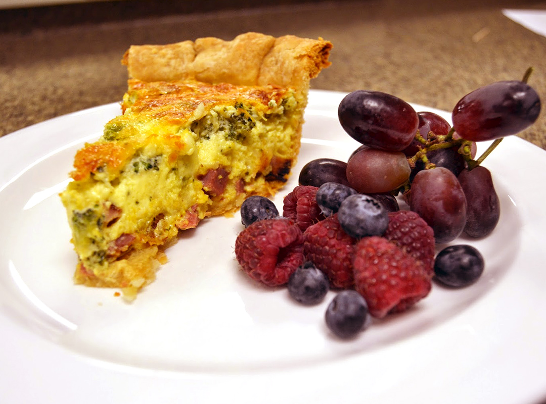 Ham and Broccoli Quiche