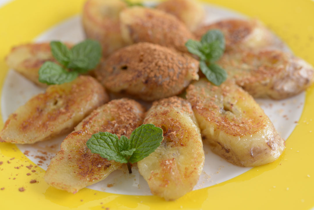 Baked Bananas with Cinnamon Sugar