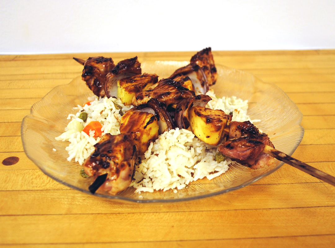 Hoisin BBQ Chicken Kebabs