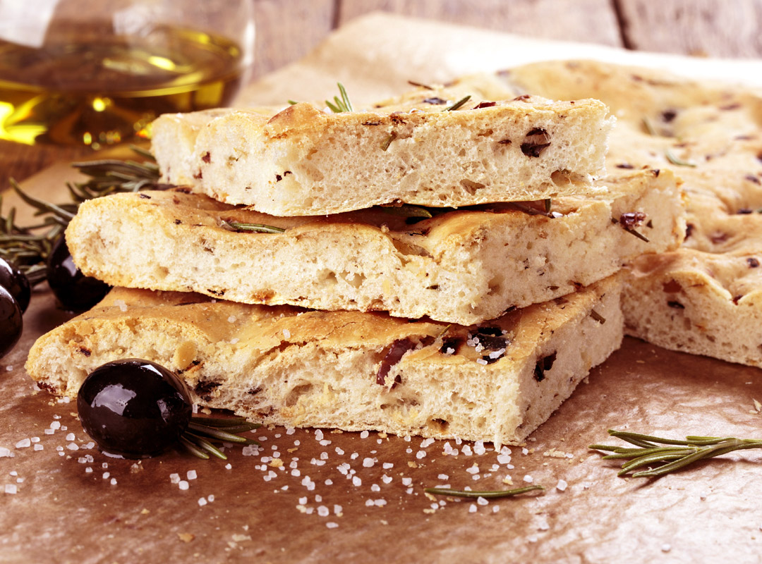 Mediterranean Skillet Olive Bread