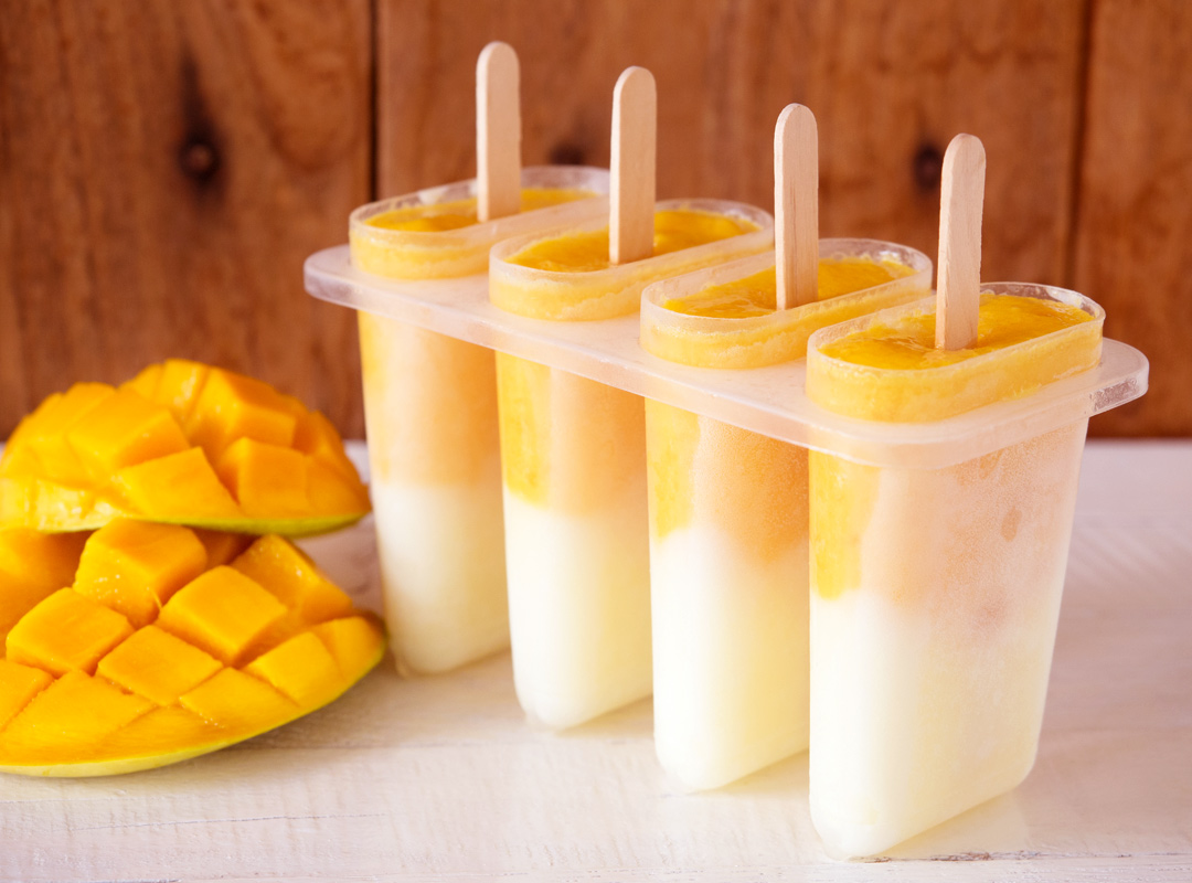 Mango Yogurt Popsicles