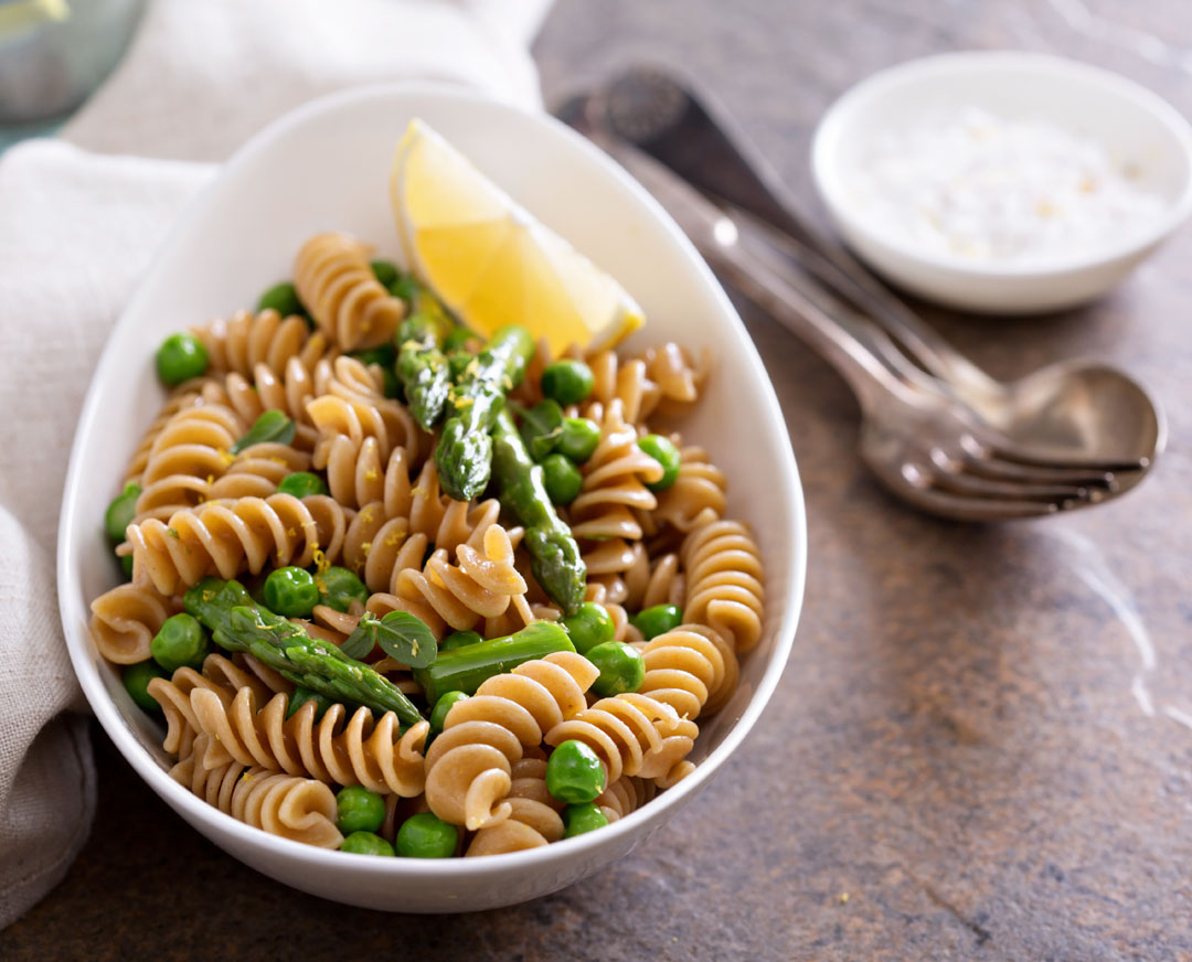 Whole Wheat Pasta with Beans and Greens
