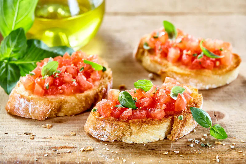 Tomato-Basil Crostini